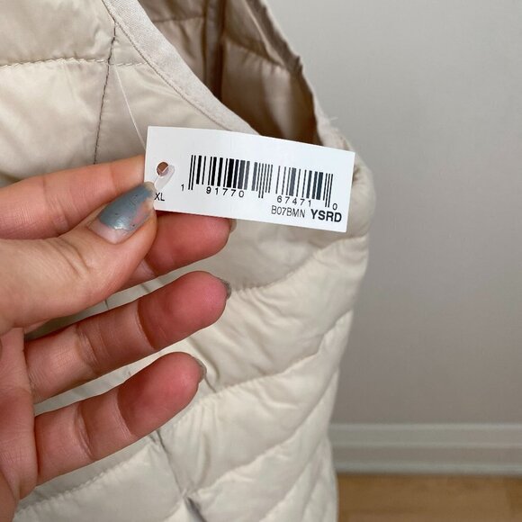 AMAZON Essentials Bnwt Beige Zip Puffer Vest Xxl - Picture 5 of 10